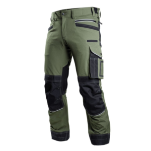 Vinnubuxur STRETCH LINE. Olive grænar S