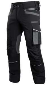 Vinnubuxur STRETCH LINE. Svartar  3XL